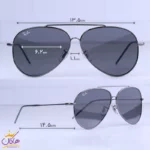 عینک آفتابی ری بن مردانه خاکستری خلبانی RO 101S/2 - Image 2
