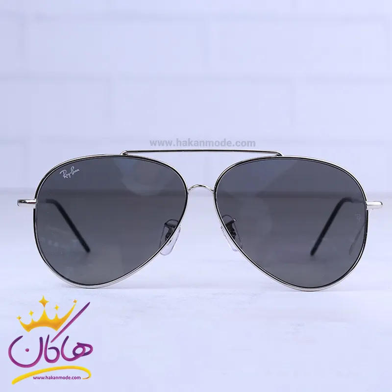 Ray-ban-sunglasses-code-RO-101S.31.webp عینک آفتابی ری بن مردانه فریم فلزی خلبانی RO 101S/3 - Image 1