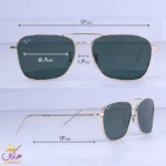 عینک آفتابی ری بن مردانه طلایی شیشه سبز RO 102S/2 - Image 2