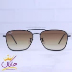 عینک آفتابی ری بن مردانه مشکی شیشه قهوه ای RO 102S/3
