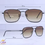 عینک آفتابی ری بن مردانه مشکی شیشه قهوه ای RO 102S/3 - Image 2