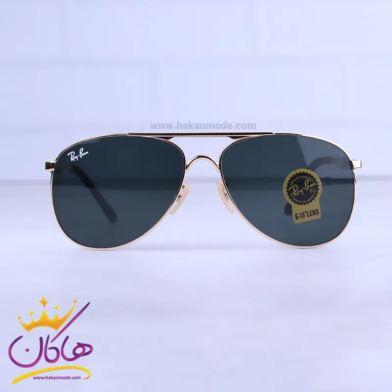 Rayban-highcopy-sunglasses-code-RB-5228.11.webp عینک آفتابی مردانه ریبن طلایی شیشه مشکی RB 5228/1 - Image 1