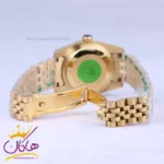 ساعت رولکس زنانه فلزی دیت جاست طلایی صفحه آبی 4042/60 - Image 3