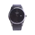 ساعت عقربه ای رومانسون مردانه چرم مشکی قاب گان G1533/3