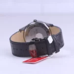 ساعت عقربه ای رومانسون مردانه چرم مشکی قاب گان G1533/3 - Image 3