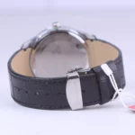 ساعت مچی رومانسون مردانه بند چرم مشکی قاب نقره ای G1534/2 - Image 3
