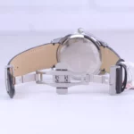 ساعت مچی رومانسون مردانه بند چرم مشکی قاب نقره ای G1534/2 - Image 2