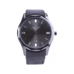 ساعت مچی رومانسون مردانه بند چرم مشکی قاب گان G1534/3