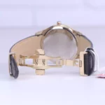ساعت مچی رومانسون مردانه بند چرم مشکی قاب طلایی G1534/4 - Image 2