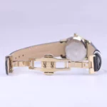 ساعت مچی رومانسون زنانه بند چرم مشکی قاب طلایی L1534/4 - Image 2