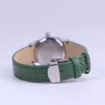 ساعت مچی رومانسون زنانه بند چرم سبز قاب نقره ای L1535/7 - Image 4