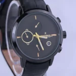 ساعت مچی رومانسون زنانه بند چرم تمام مشکی L 2070/3 - Image 2