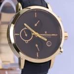 ساعت مچی رومانسون زنانه چرم مشکی قاب طلایی L 2070/5 - Image 2