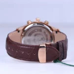 ساعت عقربه ای رومانسون مردانه بند چرم قهوه ای G 2096/2 - Image 3