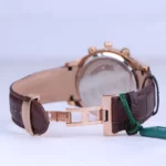 ساعت عقربه ای رومانسون مردانه بند چرم قهوه ای G 2096/2 - Image 2