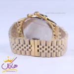 ساعت مچی رومانسون مردانه فلزی طلایی صفحه آبی 9766/3 - Image 3