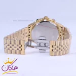 ساعت مچی رومانسون مردانه فلزی طلایی صفحه آبی 9766/3 - Image 2
