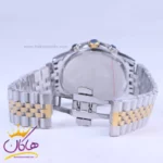 ساعت مچی رومانسون مردانه فلزی نقره ای طلایی صفحه مشکی 9766/5 - Image 2