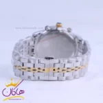 ساعت مچی مردانه رومانسون فلزی نقره ای طلایی صفحه مشکی 030/9 - Image 3