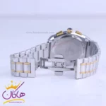ساعت مچی رومانسون مردانه فلزی نقره ای طلایی صفحه مشکی 972/5 - Image 2
