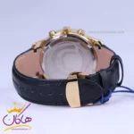 ساعت عقربه ای رومانسون مردانه بند چرم مشکی قاب طلایی G2072/2 - Image 2