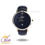 ساعت عقربه ای رومانسون مردانه بند چرم قاب طلایی G 2090/1