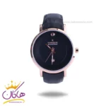 ساعت عقربه ای رومانسون مردانه بند چرم قاب رزگلد G 2090/6