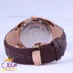 ساعت مچی رومانسون مردانه بند چرم قهوه ای صفحه سفید G 2092/6 - Image 2