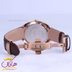 ساعت مچی رومانسون مردانه بند چرم قهوه ای صفحه سفید G 2092/6 - Image 3