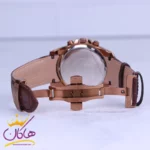 ساعت عقربه ای رومانسون مردانه بند چرم قهوه ای قاب رزگلد G2102/1 - Image 3
