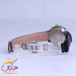 ساعت عقربه ای رومانسون زنانه بند چرم مشکی قاب طلایی L2097/3 - Image 3