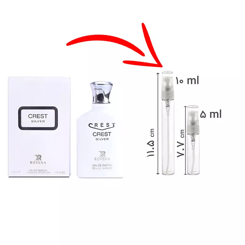 Rovena-Perfume-Decant-5ml-crest-silver1.webp دکانت 5 میل ادکلن روونا کرید سیلور - Image 1