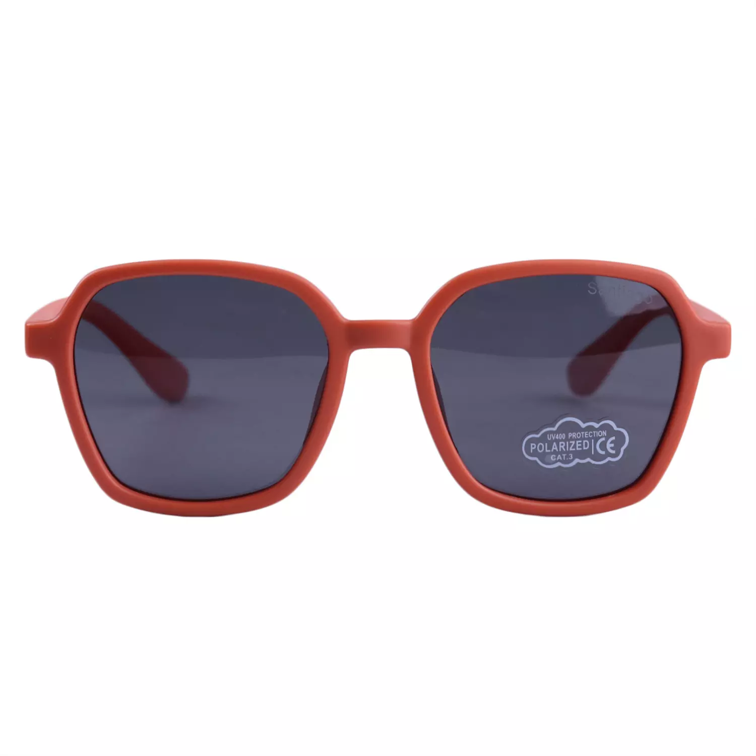 Santiago-Sunglasses-Code-11067.31.webp عینک آفتابی سانتیاگو بچگانه فریم مربع نارنجی 11067/3 - Image 1