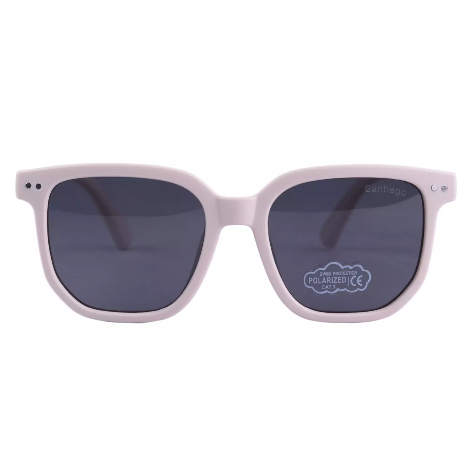 Santiago-Sunglasses-Code-11083.41.webp عینک آفتابی سانتیاگو بچگانه فریم کرم 11083/4 - Image 1
