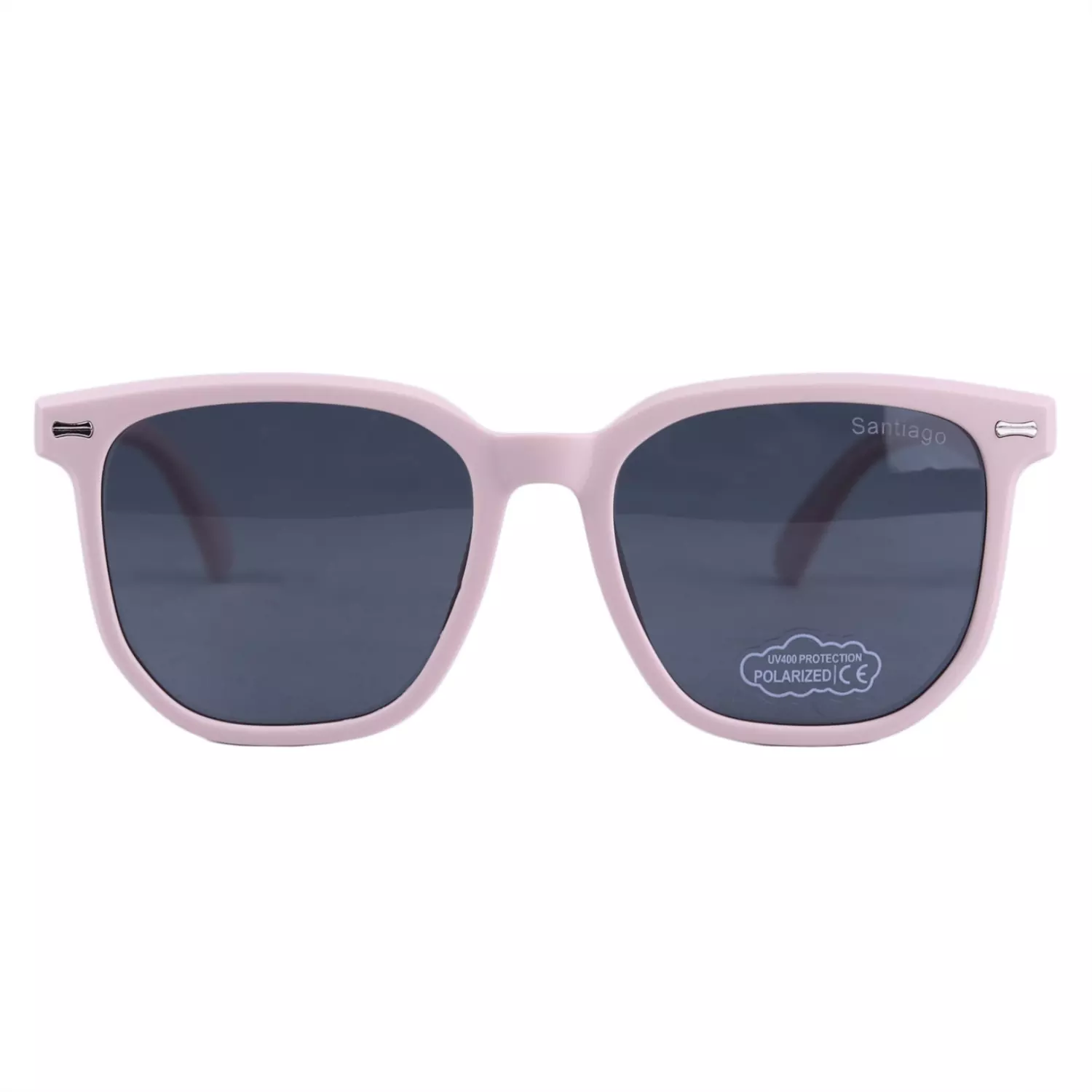Santiago-Sunglasses-Code-6051.161.webp عینک آفتابی سانتیاگو بچگانه فریم مربع کرم 6051/16 - Image 1