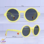 عینک آفتابی سانتیاگو بچگانه فریم گرد زرد 6060/1 - Image 2