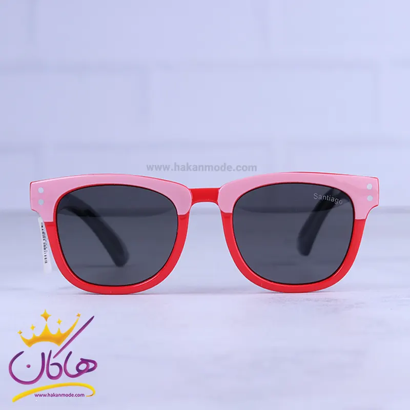 Santiago-sunglasses-code-8131.21.webp عینک آفتابی بچگانه فریم صورتی قرمز سانتیاگو 8131/2 - Image 1