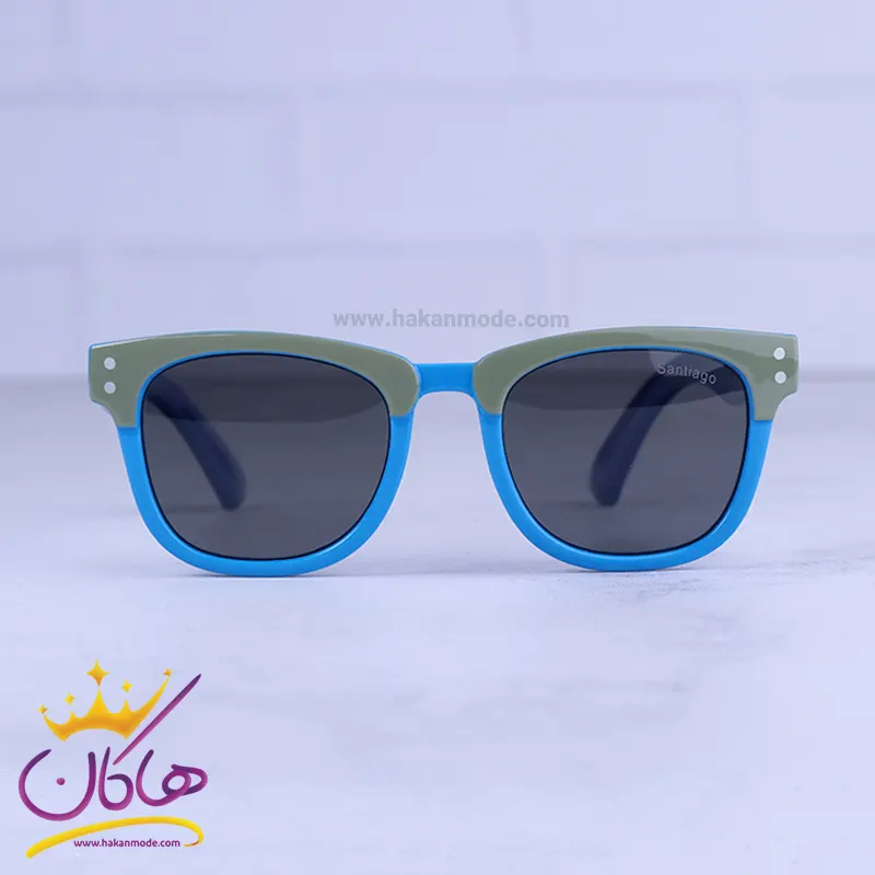 Santiago-sunglasses-code-8131.41.webp عینک آفتابی بچگانه فریم سبز آبی سانتیاگو 8131/4 - Image 1