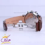 ساعت مچی سیکو مردانه بند چرم قاب نقره ای کرنوگراف G9232/5 - Image 2