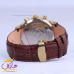 ساعت مچی سیکو مردانه بند چرم قاب طلایی کرنوگراف G9233/15 - Image 3