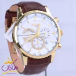 ساعت مچی سیکو مردانه چرم قاب طلایی کرنوگراف G9233/1 - Image 2