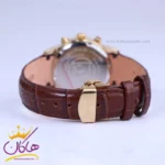 ساعت مچی سیکو زنانه بند چرم قهوه ای قاب طلایی کرنوگراف L9232/4 - Image 3