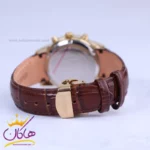 ساعت مچی سیکو زنانه بند چرم قاب طلایی کرنوگراف L9233/16 - Image 3