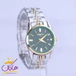 ساعت مچی سیکو زنانه فلزی نقره ای طلایی صفحه سبز L31622/6 - Image 2