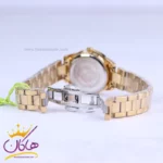 ساعت مچی سیکو زنانه فلزی طلایی قاب نگین دار GN 059/22 - Image 2
