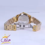 ساعت مچی سیکو زنانه فلزی صفحه سبز قاب نگینی GN 059/43 - Image 2