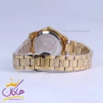 ساعت مچی سیکو فلزی طلایی قاب نگین دار زنانه GN 059/44 - Image 3