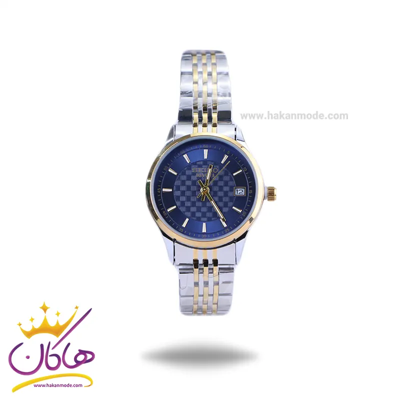 Seiko-rivoli-watch-code-GN059.61.webp ساعت عقربه ای سیکو زنانه فلزی صفحه آبی GN 059/6 - Image 1