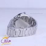 ساعت سیکو فلزی نقره ای صفحه مشکی مردانه OS 9/10 - Image 3