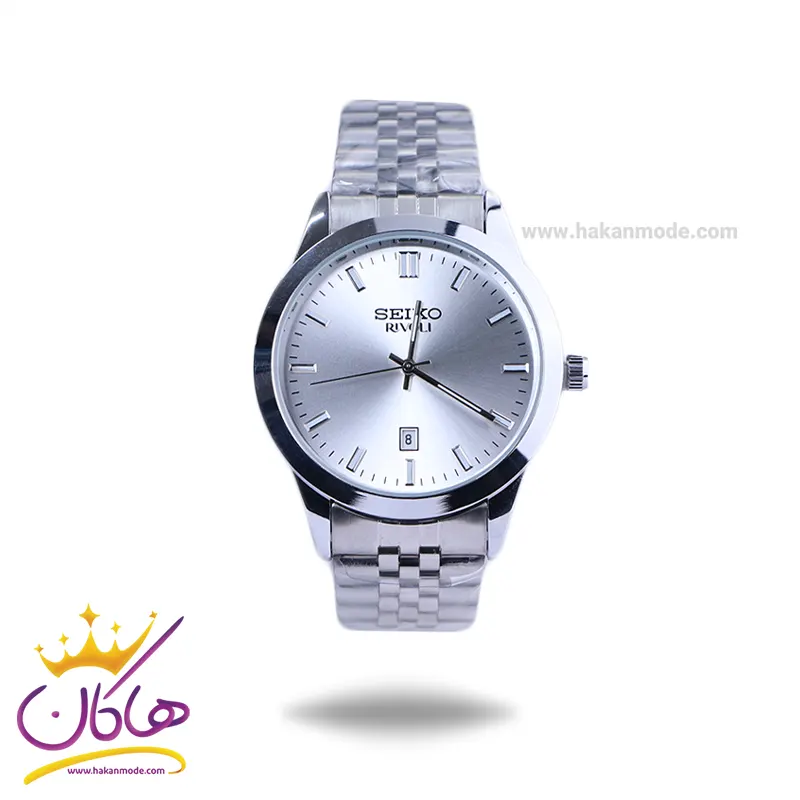Seiko-rivoli-watch-code-OS9.211.webp ساعت عقربه ای سیکو فلزی نقره ای مردانه OS 9/21 - Image 1